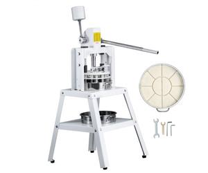 VEVOR Máquina Divisor de Masa Manual 10 Piezas Cortador de Masa de Prensa Manual Vertical 120-560 g con Bandeja y Hoja de Acero Inoxidable Máquina para Hacer Pan para Panadería, Restaurante