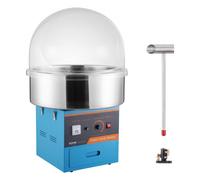 VEVOR Máquina Comercial de Algodón de Azúcar 1000 W Tapa Azul 518 x 518 x 485 mm