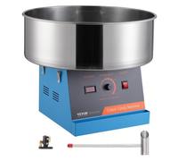 VEVOR Máquina Eléctrica de Algodón de Azúcar, Máquina de Algodón de Azúcar de 1000 W, Máquina de Algodón de Azúcar con Tazón de Acero Inoxidable y Cuchara de Azúcar, para el Hogar, Fiesta, Azul