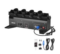 VEVOR Máquina eléctrica de cañón de confeti, lanzador de confeti de 4 disparos, DMX512, manual y control remoto, disparador portátil para boda, Navidad, DJ, fiesta, evento, espectáculo, discoteca