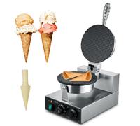 VEVOR Máquina Eléctrica para Hacer Conos Helado Gofre 1230 W 250 x 465 x 270 mm