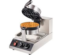 VEVOR Máquina Eléctrica para Hacer Gofres 1300W Máquina para Hacer Gofres con Revestimiento Antiadherente 190,5x190,5mm Máquina para Hacer Croque-monsieur 50-300°C Calentador de Doble Cara para Fiesta