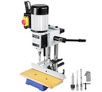 VEVOR Máquina Embutidora para Trabajar la Madera 550 W, 2,800 RPM, Máquina Embutidora de Banco, Máquina de Mortaja Cincel Hueco Mortaja con Juegos de Brocas de Cincel, para Agujeros Redondos 13mm