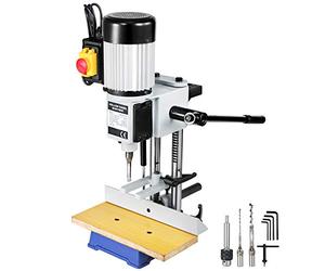 VEVOR Máquina Embutidora para Trabajar la Madera 550 W, 2,800 RPM, Máquina Embutidora de Banco, Máquina de Mortaja Cincel Hueco Mortaja con Juegos de Brocas de Cincel, para Agujeros Redondos 13mm