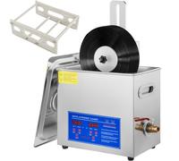 VEVOR Máquina Limpiadora de Discos de Vinilo Ultrasónica 6 L Rejilla de Secado