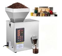 VEVOR Máquina Llenadora Automática de Polvo y Granos de 3-200 g, Máquina de Llenado de Acero Inoxidable, Dispensador con Sensor Infrarrojo para Especias, Semillas, Té, Cereales, Café y Frutos Secos