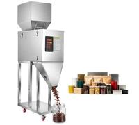 VEVOR Máquina Llenadora con Pedal de Polvo y Granos de 20-5000 g, Máquina de Llenado de Acero Inoxidable, Dispensador con Control Manual para Frutos Secos, Semillas, Especias, Té, Café y Cereales