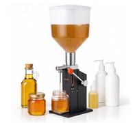 VEVOR Máquina Llenadora de Líquidos 10-120 ml con Tolva de Silicona de 12 L, Llenadora Manual de Botellas con Boquilla de Acero Inoxidable 304, Base Ajustable y Anillos de Sellado para Líquidos Pastas