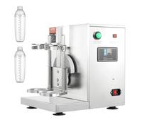 VEVOR Máquina Mezcladora de Té con Leche de 120 W, Máquina Mezcladora de Batidos de Doble Cabezal, Licuadora de Batidos Ajustable de 0 a 180 s con Taza de PC de 1 L, para Tienda de Té con Leche