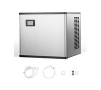 VEVOR Máquina para Fabricar Hielo 136 kg / 24 h Máquina de Hielo de Acero Inoxidable 508 mm Autolimpiante Programada Máquina de Cubitos de Hielo Modular para Restaurantes Hoteles (Solo Cabezal)