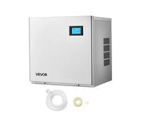 VEVOR Máquina para Fabricar Hielo 163 kg/día, Máquina de Hielo de Acero Inoxidable, Autolimpiante, 156 Bandejas, Grosor Ajustable, para Restaurantes, Bares, Cafeterías, Hoteles, (Solo Cabezal)