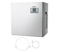 VEVOR Máquina para Fabricar Hielo 250 kg/día Máquina de Hielo de Acero Inoxidable 560 mm Autolimpiante Programada Máquina de Cubitos de Hielo Modular para Restaurantes Hoteles (Solo Cabezal)