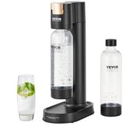 VEVOR Máquina para Hacer Agua con Gas, Máquina para Hacer Refrescos para Carbonatar en el Hogar, Kit de Inicio de Agua con Gas, Compatible con Cilindro de CO₂ de 60 Litros Atornillado, Negro