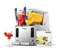 VEVOR Máquina para Hacer Granizados con 2 Tanques de 3 L, Máquina de Granizado de Hielo para Hogar, sin Necesidad de Hielo, 5 Programas Preestablecidos, para Hacer Margaritas, Frappés, Batidos