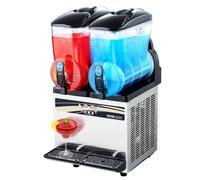 VEVOR Máquina para Hacer Granizados con Doble Tanque de 15 L x 2, Acero Inoxidable, para Preparar 120 Tazas de Margaritas, Batidos y Granizados, para Restaurantes, y Bares, 410 x 535 x 810 mm