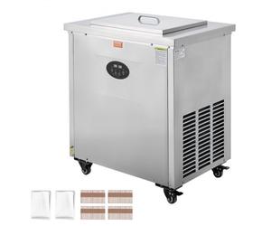VEVOR Máquina para Hacer Paletas de Hielo Comerciales de Acero Inoxidable, Juego de 2 Moldes, 52 Piezas, Máquina de Paletas de Palitos de Hielo para Bares, Cafeterías, Tienda de Té con Leche