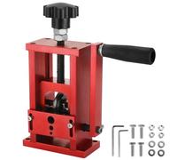 VEVOR Máquina Pelacables de Cobre de 1,5-20 mm 1 Cuchilla, Pelacables Reciclaje de Metal Dimensión de 70 x 80 x 160 mm, Herramienta de Pelado de Cables Manual y Semiautomático para Garaje Rojo