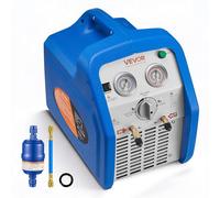 VEVOR Máquina Portátil de Recuperación de Refrigerante 1 HP, Máquina de Recuperación con Protección de Alta Presión 3,5 kg/min Velocidad de 1450 RPM, Cilindro Doble, para Sistemas de Climatización