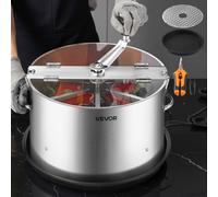 VEVOR Máquina Recortadora de Cuenco de Hojas Manual 370 mm, Recortadora de Cuenco de Hoja de Brote con Tapa Transparente y Rejilla de Acero Inoxidable, Corte Visual, para Cogollos, Brotes, Hierbas