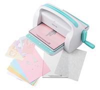 VEVOR Máquina Troqueladora Apertura de Ancho de 226 mm Máquina de Troquelado y Estampado Manual con 8 Troqueles, 10 Cartulinas y 1 Carpeta A6 Juego Completo para Decoración Álbum Tarjetas Manualidades