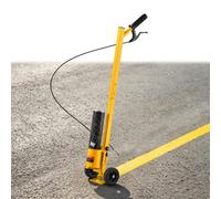 VEVOR Marcador de Línea con 2 Ruedas Máquina de Rayas de Mano Amarillo, para Estacionamiento, Campo de Juego, Cancha de Fútbol, Diseño Ligero y Compacto, Compatible con Pintura en Aerosol Invertida