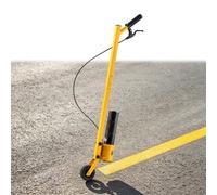 VEVOR Marcador de Línea de una Rueda Máquina de Rayas de Mano Amarillo, para Estacionamiento, Campos, Canchas y Pistas de Deporte, Diseño Ligero y Compacto, Compatible con Pintura en Aerosol Invertida
