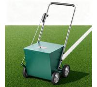 VEVOR Marcador de Línea Manual Capacidad de Polvo 29,5 kg Máquina de Rayas, para Canchas, Campos y Pistas de Deporte, Estacionamiento, Líneas de Ancho Ajustable 50-100 mm, con 4 Ruedas, Marco de Acero