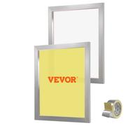 VEVOR Marco de Pantalla de Seda 2 Piezas Marcos de Serigrafía de Aleación de Aluminio 50,8 x 61 cm Kit de Serigrafía con Malla 230, Malla de Nylon de Alta Tensión y Cinta de Sellado para Camisetas