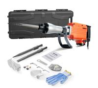 VEVOR Martillo de Demolición 2200W 66J 1350BPM Martillo Eléctrico con Cable 1-1/8" con 2 Cinceles Reemplazables Mango Giratorio 360° Rompe Hormigón Antivibración para Cincelar Construcción Fontanería
