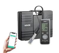 VEVOR Medidor de Oxígeno Disuelto Portátil, con Cable de Electrodo 4 m, Transferencia de Datos Bluetooth/USB, Almacenamiento de 750 Datos, Medidor de OD, Rango de Medición 0-50 mg/L, para Estanques
