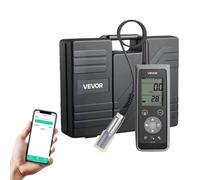 VEVOR Medidor de Oxígeno Disuelto Portátil, con Cable de Electrodo 4 m, Transferencia de Datos Bluetooth/USB, Almacenamiento de 750 Datos, Medidor de OD, Rango de Medición 0-50 mg/L, para Estanques