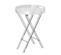 VEVOR Mesa Auxiliar Decorativa Mesa de Centro Plegable de Acrílico para Sofá Carga Máxima 10 kg Mesita de Noche para Negocios al Alcance Sala de Estar Dormitorio Balcón Transparente 400x400x580 mm