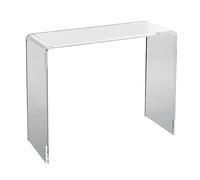 VEVOR Mesa Consola de Acrílico Transparente Mesa Auxiliar 964x381x740mm Mesa de Recibidor Grosor de 20mm Carga Máxima 50kg Almacenamiento en Extremo del Sofá para Salón, Dormitorio, Terraza, Cafetería