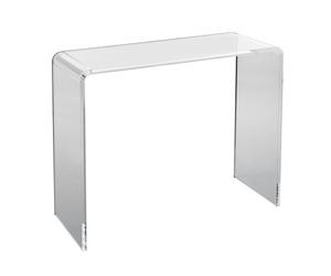 VEVOR Mesa Consola de Acrílico Transparente Mesa Auxiliar 964x381x740mm Mesa de Recibidor Grosor de 20mm Carga Máxima 50kg Almacenamiento en Extremo del Sofá para Salón, Dormitorio, Terraza, Cafetería