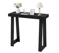 VEVOR Mesa Consola, Mesa Auxiliar Rectangular Detrás del Sofá, 91,5 x 30,5 x 81 cm, Fabricada en Tablero Multicapa, para Recibidor, Dormitorio, Sala de Estar o Vestíbulo, Diseño Moderno, Negro