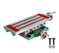 VEVOR Mesa de fresado 17.7 × 6.7 pulgadas Mesa de fresado deslizante compuesta Mesa de trabajo multifunción Fresadora cruzada Compuesto 2 ejes 4 maneras para todos los soportes de taladro Fresadora de