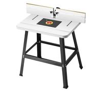 VEVOR Mesa de Fresado Vertical 920 x 606 x 1025 mm con Guía Ajustable, Tablero de MDF, Base Metálica Resistente, Puerto de Recolección de Polvo para Fresadoras y Brocas de Diferentes Tamaños