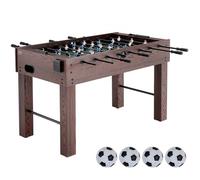 VEVOR Mesa de futbolín, mesa de futbolín de tamaño estándar de 55 pulgadas, mesa de futbolín de tamaño completo para interiores para hogar, familia y sala de juegos, incluye 4 bolas y 2 portavasos