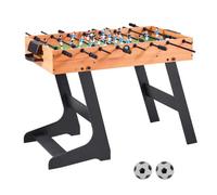 VEVOR Mesa de Futbolín Plegable, Tamaño Estándar, Ideal para Interiores, Hogar, Familia y Sala de Juegos, Juego de Fútbol Resistente, Incluye 2 Pelotas, 1065 x 605 x 810 mm, para 2 a 4 Jugadores