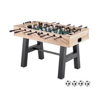 VEVOR Mesa de Futbolín, Tamaño Estándar, para Interiores, Hogar, Familia y Sala de Juegos. Juego de Fútbol, Incluye 4 Pelotas, Marcador y 2 Portavasos, 1400 x 726 x 864 mm, para 2 a 4 Jugadores