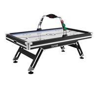 VEVOR Mesa de Hockey de Aire para Niños y Adultos Juego Air Hockey Mesa Marcador Electrónico Luces LED con 2 Discos y 2 Empujadores Juego de Hockey para Sala de Juegos, Hogar, 226,3x125x82 cm