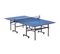 VEVOR Mesa de Ping-pong para Juego de Tenis de Mesa 2740x1525x760 mm Mesa de Ping-pong de MDF Plegable Portátil para Interiores con Red de Liberación Rápida y Ruedas de Bloqueo Tapas de 12 mm