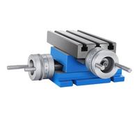 VEVOR Mesa Mecánica Coordenada 185 x 100mm Máquina de Fresadora Soporte Perforación Banco 2 Ejes 4 Vías Mesa de Trabajo Horizontal y Vertical Altura de Trabajo 102mm para Perforación y Fresados