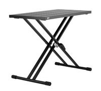 VEVOR Mesa para DJ con Soporte Portátil para Computadora Portátil y Controlador de DJ Cabina para DJ Altura Ajustable Soporte para Teclado y Tablero Plegable en X para Mezclador de Audio, 820x495 mm