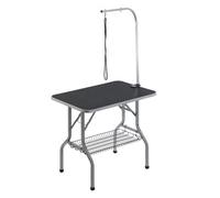 VEVOR Mesa Plegable de Aseo para Mascotas Mesa de 914,4x609,6 mm Mesa de Aseo para Perros Capacidad de Carga de 149,7 kg Mesa de Peluquería para Perros de Acero Inoxidable con 1 Pinza 2 Cuerdas 1 Asa