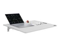 VEVOR Mesa Plegable en la Pared, 800 x 600 x 101 mm, Escritorio Flotante con Soporte de Hierro, Mesa Plegable para Espacios Pequeños, Oficina en Casa, Comedor, Cuarto de Lavado, Cocina, Bar, Blanco