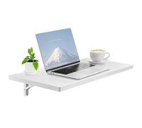VEVOR Mesa plegable montada en la pared, mesa de montaje en pared de 31.5 x 15.7 pulgadas, escritorio flotante con soporte de hierro para espacios pequeños, oficina en casa, comedor, lavandería