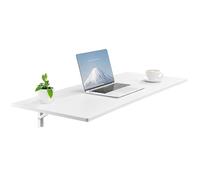 VEVOR Mesa plegable montada en la pared, mesa de montaje en pared de 43.3 x 18 pulgadas, escritorio flotante con soporte de hierro, escritorio plegable para espacios pequeños, oficina en casa, comedor