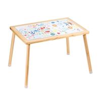 VEVOR Mesa Sensorial de Madera para Niños de 815 x 600 x 505 mm Mesa de Actividades con Tablero de Doble Cara y Patas Antideslizantes, Mesa de Actividades para Interiores y Exteriores para Niños