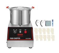 VEVOR Mezclador de Cocina Multifunción 750 W Capacidad de 6,6 L Picadora Eléctrica de Acero Inoxidable Procesador de Alimentos para Verduras Frutas Preparación Culinaria Restaurante Hotel Cocina